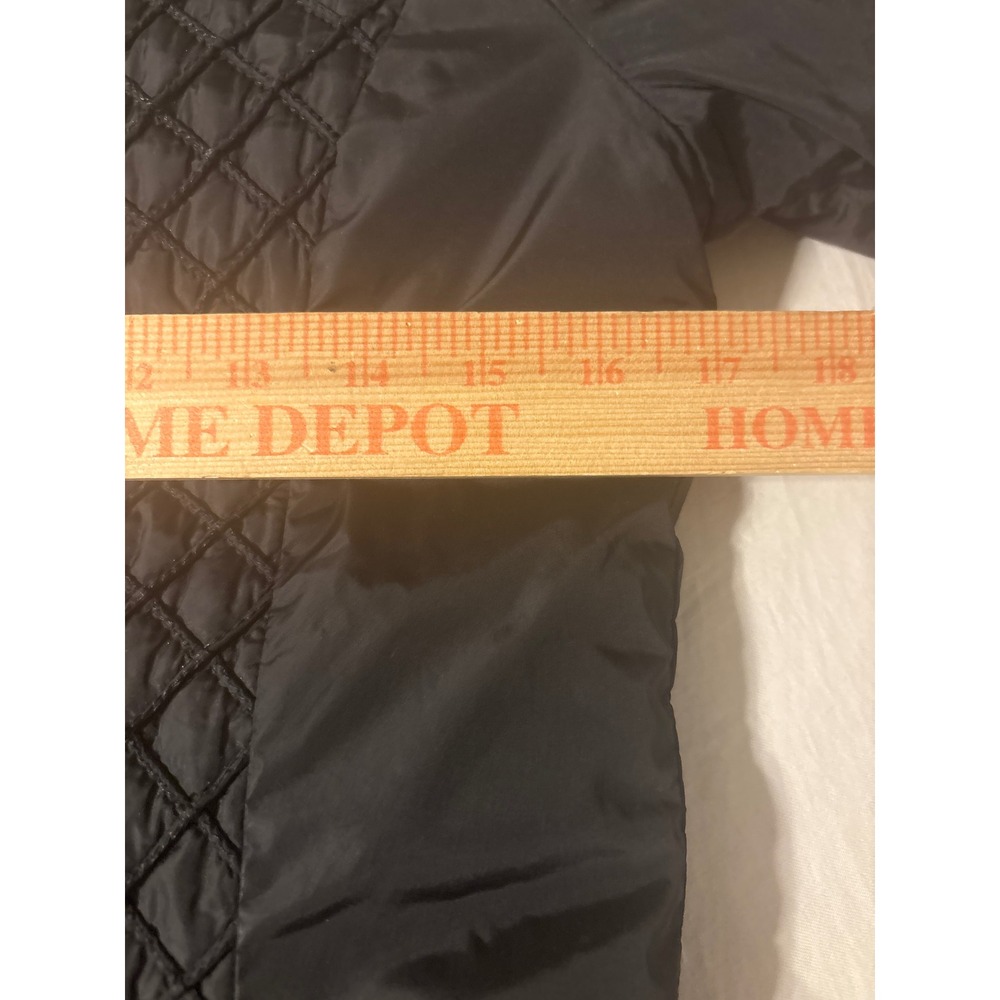 Post Card Puffer Jacket Womens Black Excellent Quilted Luxury Sportswear Italy - Picture 5 of 13